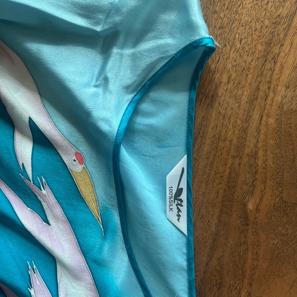 hand painted silk caftan - Picture 3 of 3